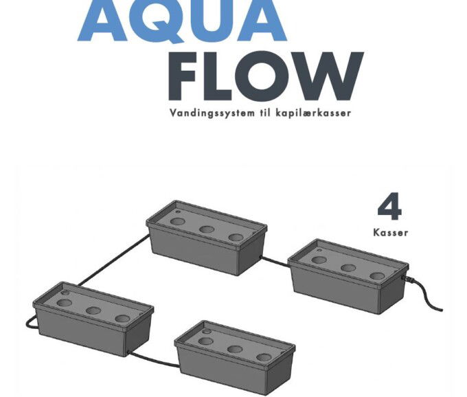 AquaFlow 4 Vandingssystem til Homefarms Kapilærkasser