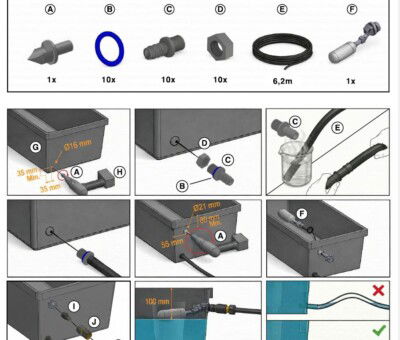 AquaFlow 6 Vandingssystem til Homefarms Kapil&aelig;rkasser