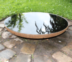 Rundt spejlbassin jern rust