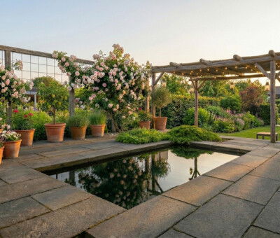 Spejlbassin i 5 mm Corten st&aring;l m&aring;ler 120 x 60 x 10 cm