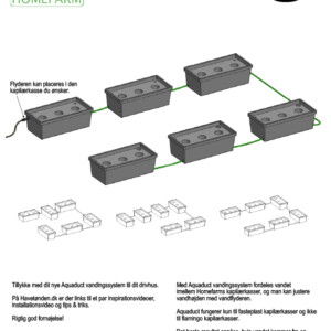 Aquaduct 6 Vandingssystem til Homefarms Kapilærkasser