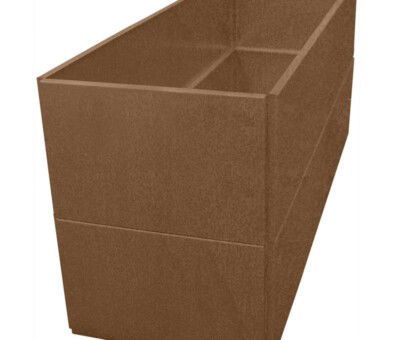 Plantekumme med skjulte hjul m&aring;ler 120 x 40 x 50 cm