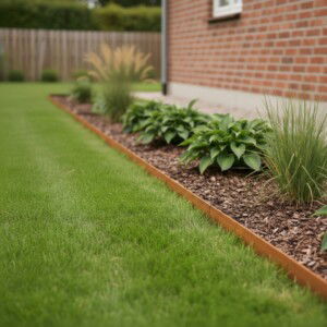 Græskant i cortenstål H20 cm