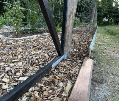 Sneglehegn i 1 mm varmgalvaniseret plade 27x125cm