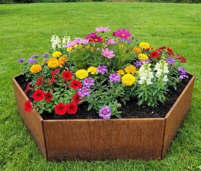 H&oslash;jbede s&aelig;t uden sneglekant sekskantet