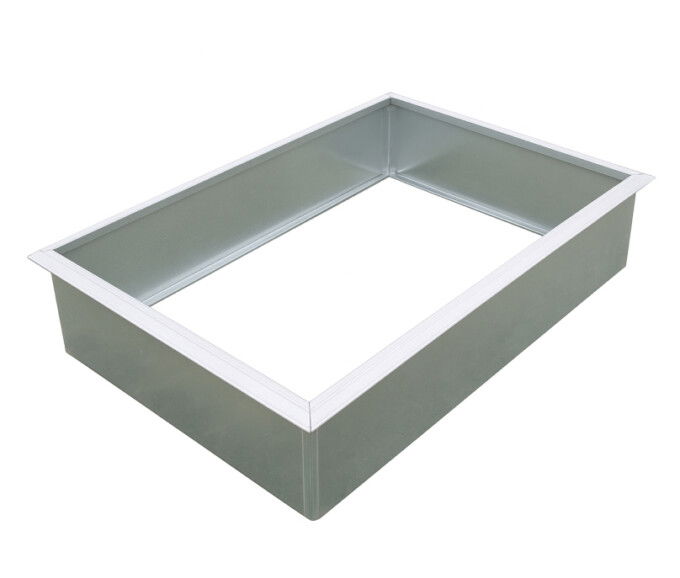 Højbede sæt firkantet galvaniseret med sneglekant