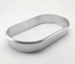 Ovale højbed galvaniseret med sneglekant H26 cm