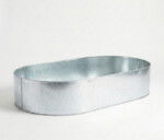 Ovale højbed galvaniseret uden sneglekant H40 cm