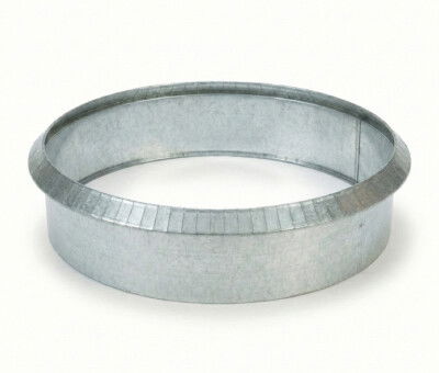 Rundt h&oslash;jbed galvaniseret med sneglekant H26 cm