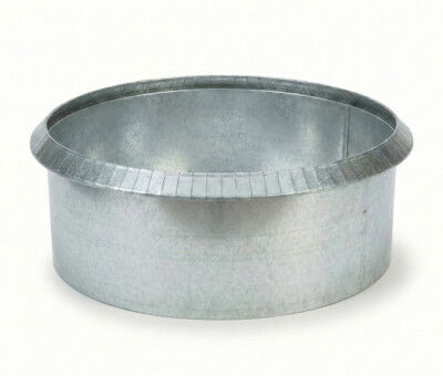 Rundt h&oslash;jbed galvaniseret med sneglekant H40 cm