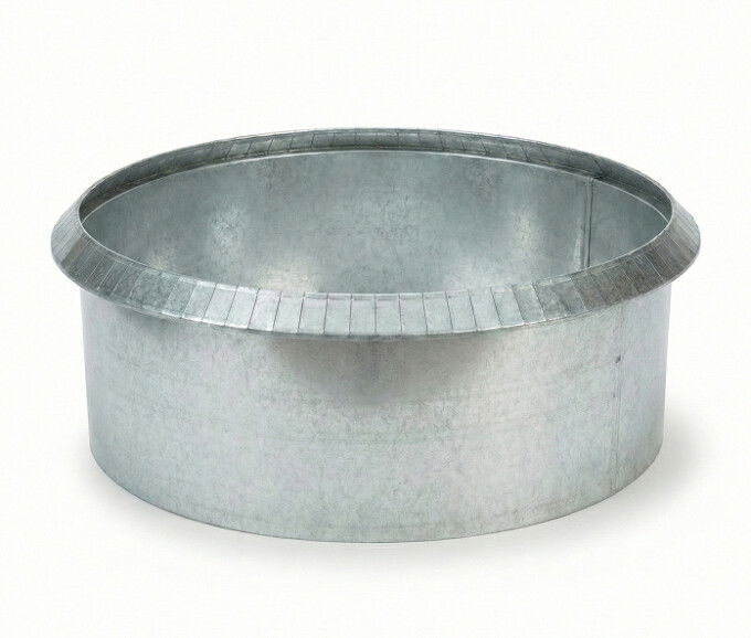 Rundt højbed galvaniseret med sneglekant H40 cm