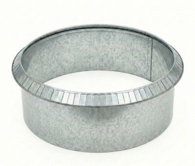 Rundt h&oslash;jbed galvaniseret med sneglekant H54 cm