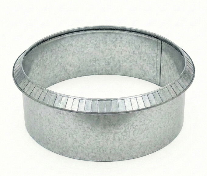 Rundt højbed galvaniseret med sneglekant H54 cm