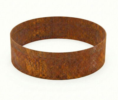 Rundt h&oslash;jbed i cortenst&aring;l 5mm H25 cm