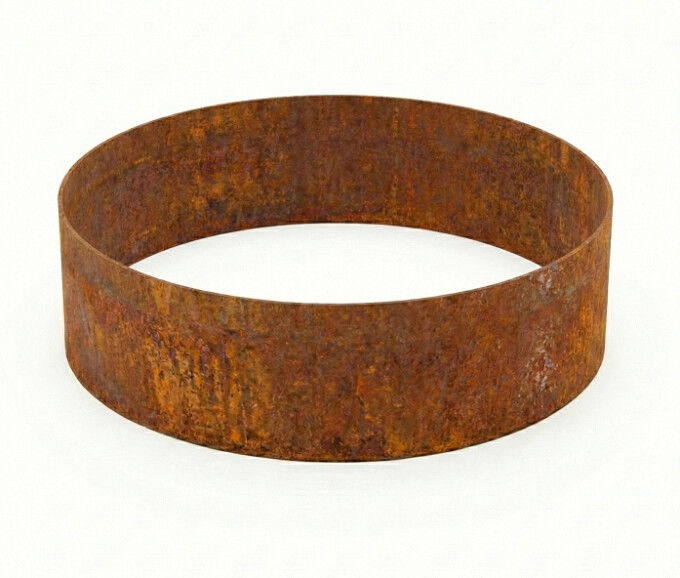 Rundt højbed i cortenstål 5mm H25 cm