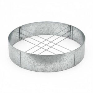 Rundt højbed galvaniseret uden sneglekant H54 cm