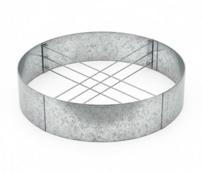 Rundt højbed galvaniseret uden sneglekant H54 cm