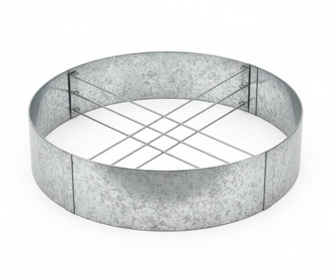 Rundt højbed galvaniseret uden sneglekant H54 cm