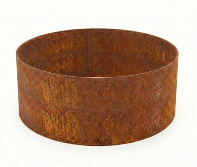 Rundt h&oslash;jbed i cortenst&aring;l 5mm H40 cm