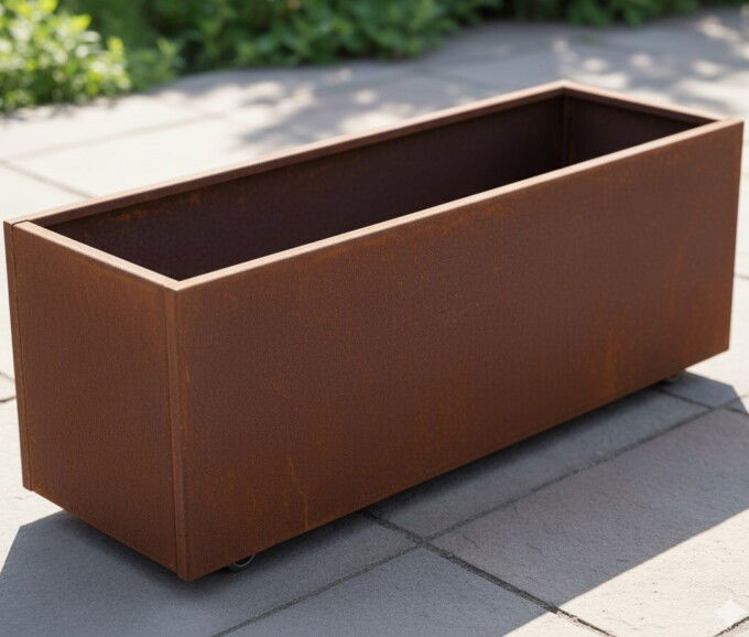 Plantekasse Cortenstål 120 x 40 cm H40 cm