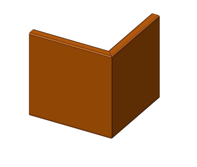 Støttemur udvendig hjørne